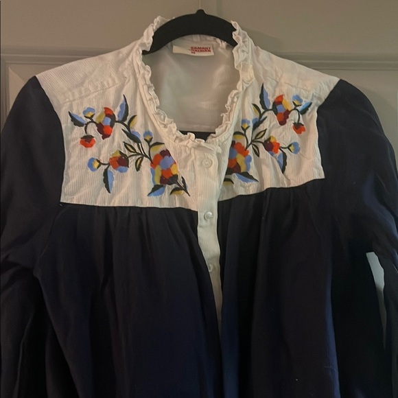 Anthropologie Samant Chauhan Brooke Embroidered Blouse - Picture 5 of 15